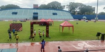 Suasana Stadion Gajayana Menjelang Gelaran Reunian Legenda Sepakbola Indonesia