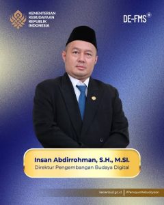 Insan Abdirohman, selaku Direktur Pengembangan Budaya Digital Kementrian Kebudayaan RI